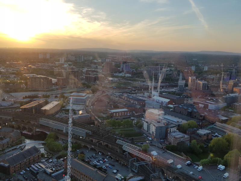 Happy Hour Networking Manchester West Tower Sunset